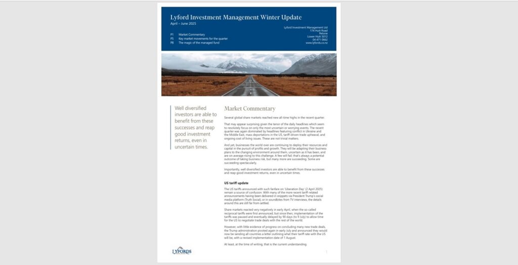 Find out how share markets and the world economies have impacted your investments